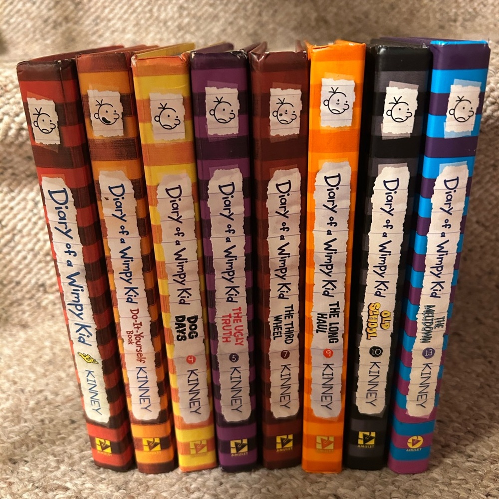 Books Hardback Bundle: Diary Of A Wimpy Kid 8 Book Series